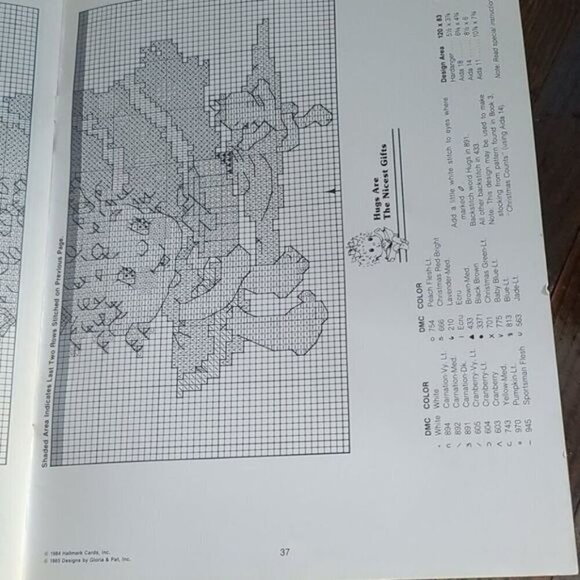 Vintage 80s Hugga Bunch Hallmark Cross Stitch Book - Picture 9 of 10